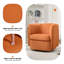 Fauteuil demi-tonneau pivotant à 360 ° 32,28 po-1653797112