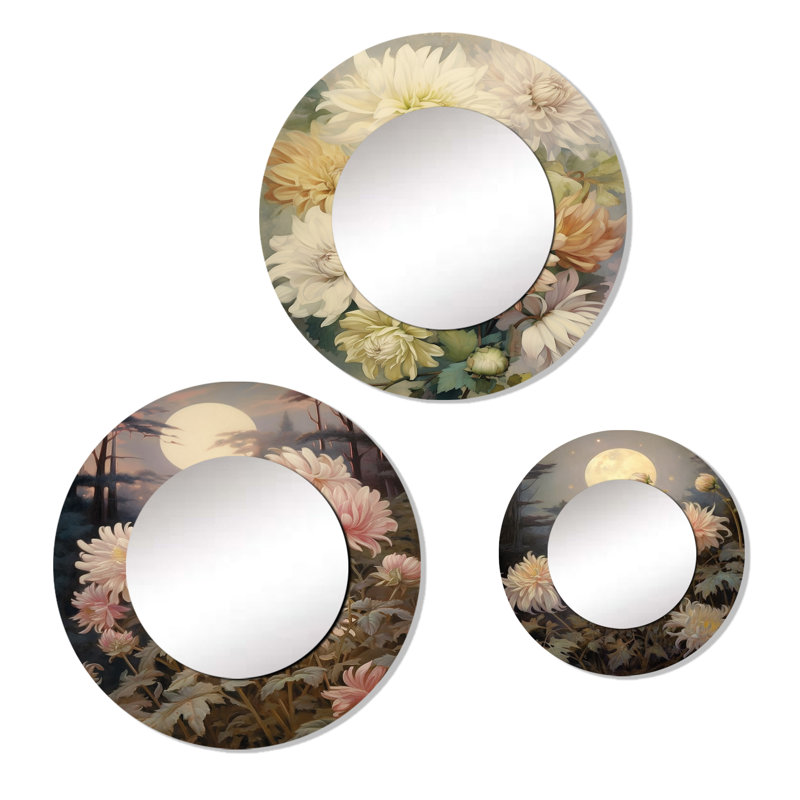 Lorijo Metal Round Mirror