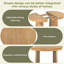 Ensemble de table de salle à manger 5 pièces pour 5 personnes, ensemble de table de salle à manger extensible rétro avec 4 chaises rembourrées-1503047811-1503047810-1503047836