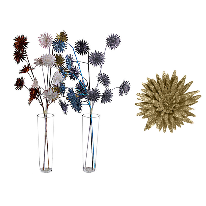 Tiges de marguerites artificielles, Or