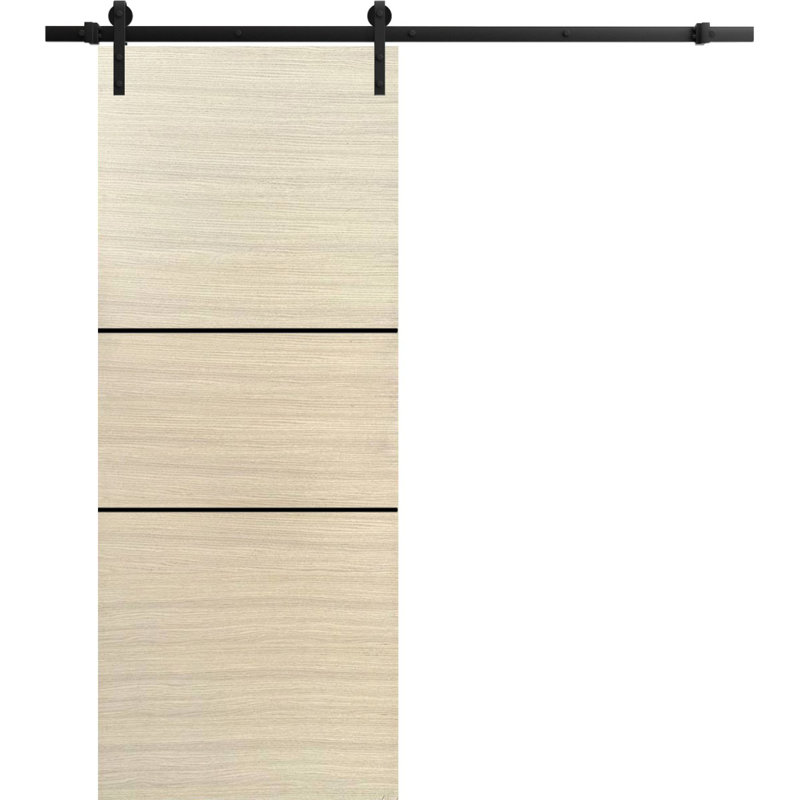 Porte de grange en bois massif massif, 36 po x 96 po