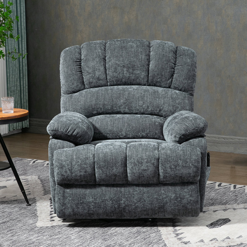 Recliner Chair, Blue Gray