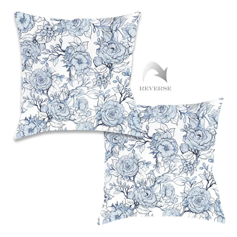 Coussin décoratif floral Floral Toile