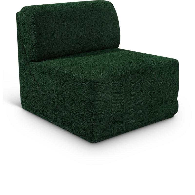Ollie 30 po de large, Tissu bouclé vert