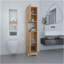 Armoire à linge en chêne clair Brighton-1695883493