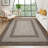 Machine Washable Non-Slip Non-Shedding Area Rugs for Living Room, Farmhouse Printed Braided Bordered Carpet, Stain Resistant Thin Foldable Floor Cover for Nursery Dining Room-338449897