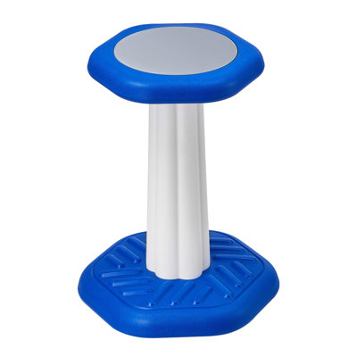 Fauteuil oscillant pour enfants, fauteuil actif avec coussin en éponge, tabouret oscillant pour enfants, idéal pour les écoles et la maison, 7 à 14 ans, bleu