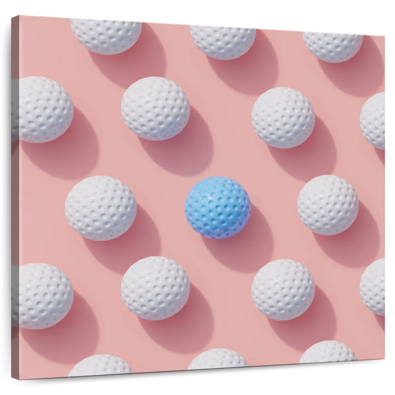 Balle de golf bleue impaire Arney, H 10 po x l 10 po