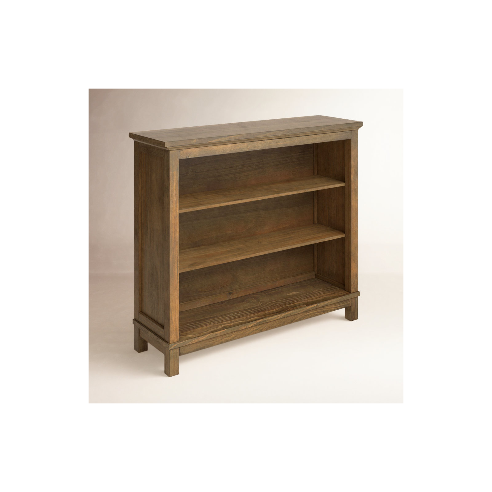 Aceline Wide Bookcase, Harvest Brown