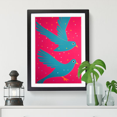 Two Dove Birds - Single Picture Frame Print