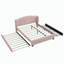 Lit plateforme tapissier avec couchette et tiroirs Elegant