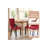 Modern Velvet Wingback Tufted Solid Wood Upholstered Dining Chairs,Red-1057553566-1057553541