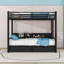Lit superposé en métal avec tablettes, tiroirs, ports USB et lumières DEL-1863396678-1863396733