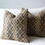 Housse de coussin décorative texturée en jute et coton tissée à la main