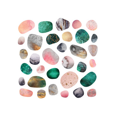 Pretty Pebbles by Elisabeth Fredriksson - Print on Canvas