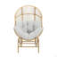 Fauteuil oscillant d'extérieur en osier Palos-484661224