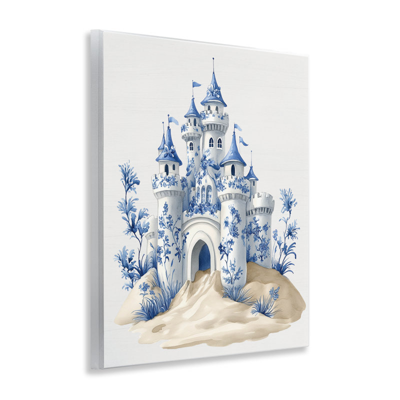 «Funky Toile Castle», plaque murale avec lettres et lignes