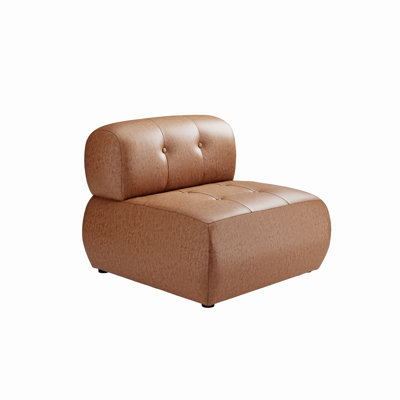LPD Home Faux Leather Slipper Chair
