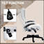 Fauteuil de direction à 6 points de massage vibrant avec chaleur et dossier haut en lin pour un confort et un soutien ultimes-270348297