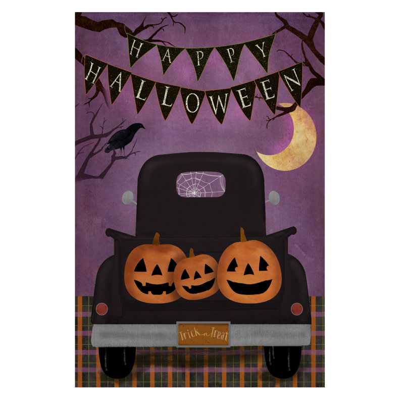 Décalcomanie murale joyeux Halloween Blacktruck