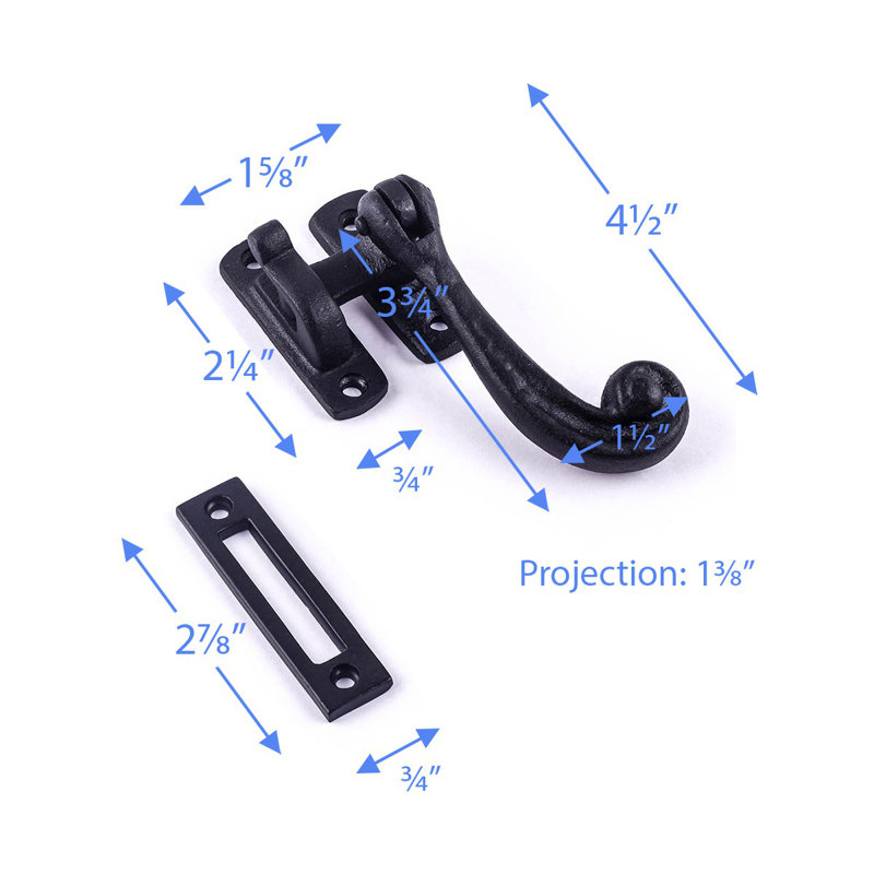 Sash Window Door Lock Wrought Iron Latch
