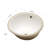 16.5" x 13.4" Undermount Oval Bathroom Sink, Vitreous China Vanity Basin with Overflow, Scratch & Stain Resistant, Easy to Clean, White