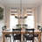 5-Lights Dimmable Linear Chandelier