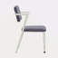 Chaise de bureau en métal avec coussin rembourré