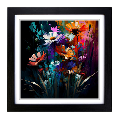 Wildflowers Expressionism - Framed Print