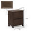 Kathryn 2 Drawer Solid Wood Nightstand-1031524396