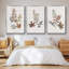 Feuilles d'automne I - Ensemble de 3 cadres photo sur toile-97757143-97757147