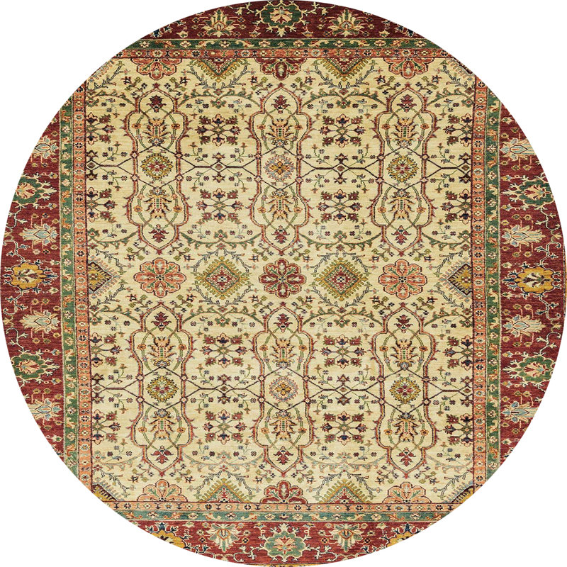 Abstract Indoor Rug, Round 8'
