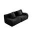 Canapé modulaire à 2 places en tissu noir Teddy-1941295716