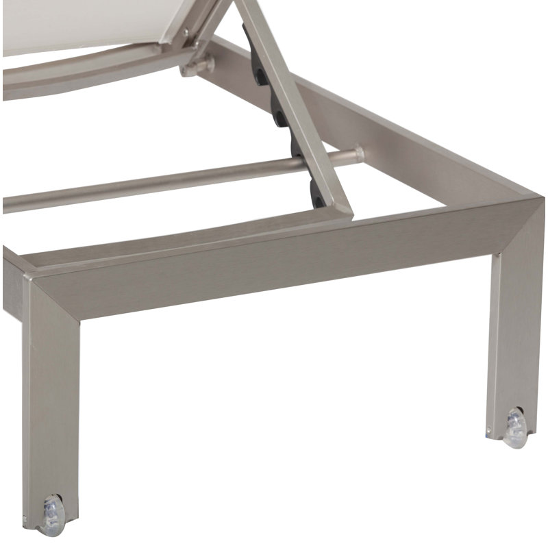 Ensemble repas et salon d'extérieur 9 pièces Aynura - Ensemble de mobilier de patio moderne en aluminium avec table de salle à manger de 71 po, chaises empilables et chaises longues inclinables