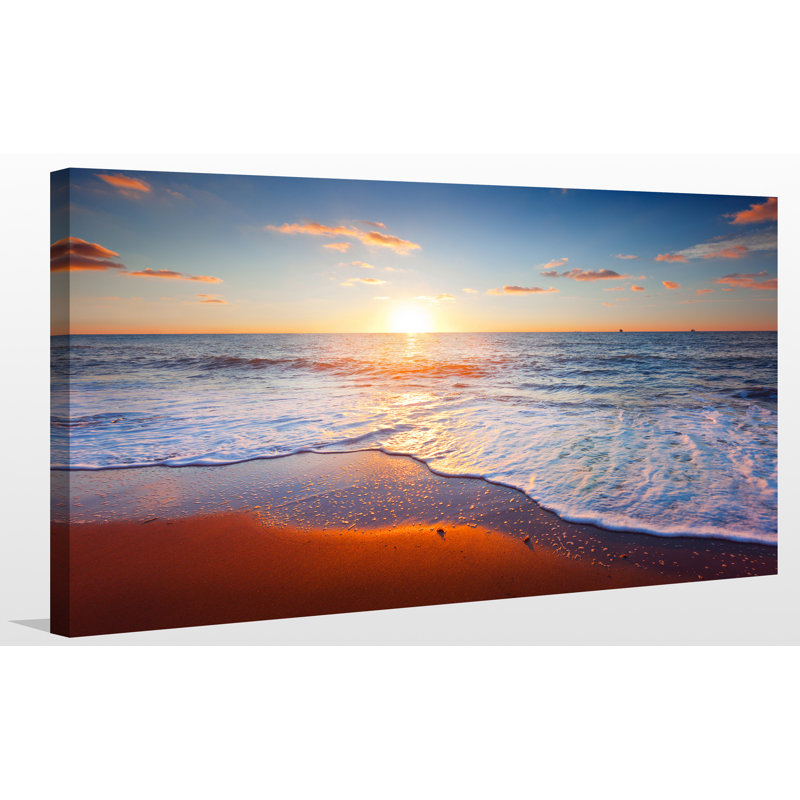 « coucher de soleil splendor iv », reproduction de photo sur toile tendue, H 36 po x l 60 po x P 1,5 po