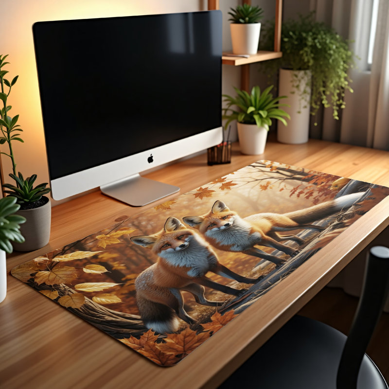 Polyester Desk Pad, 14.4x12.1
