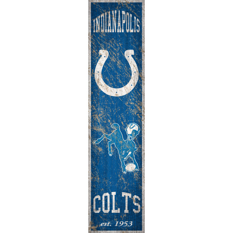 « heritage », impression sur bois NFL, Colts d'Indianapolis