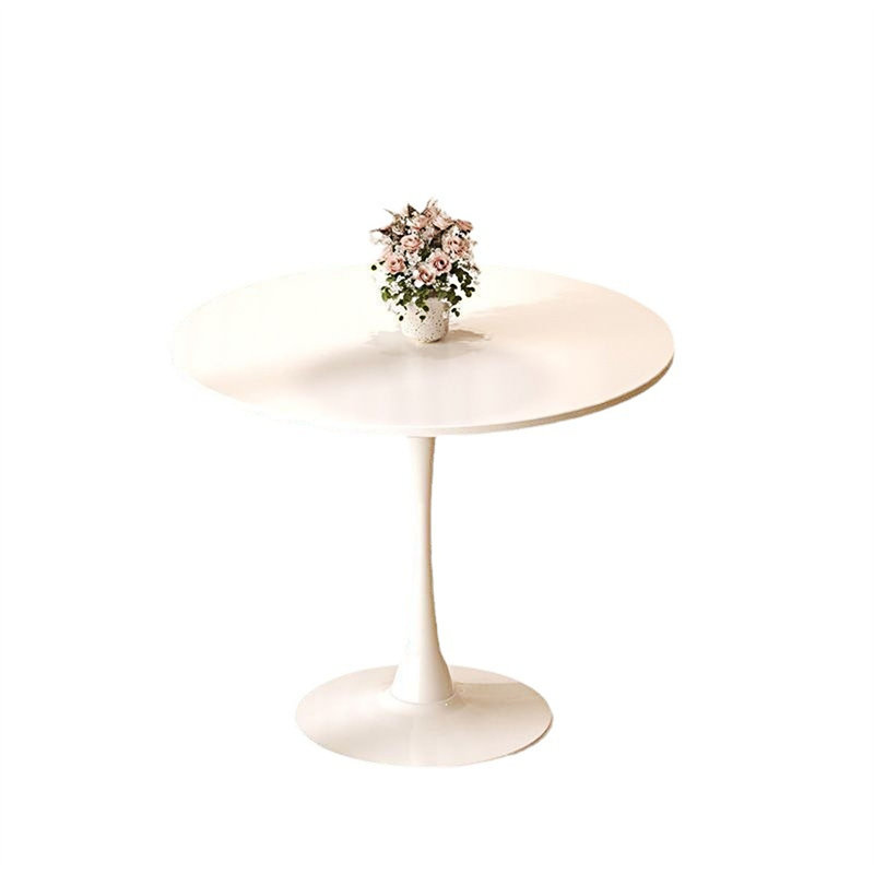 Table de salle à manger Bjarnheiur, Blanc, Blanc, H 29,55 po x l 47,26 po x P 47,26 po