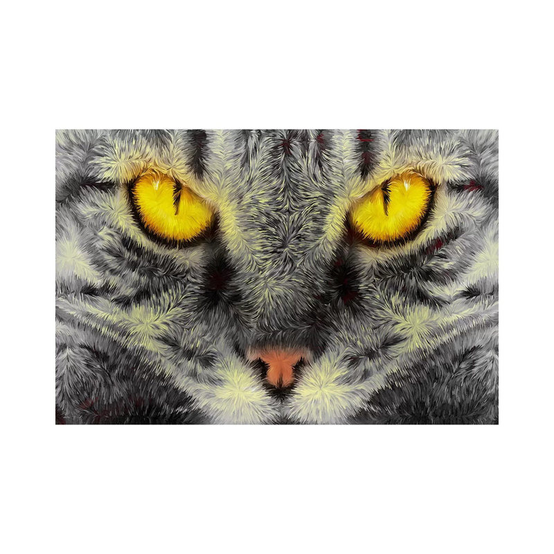 Gato Loco by Diego Tirigall - Wrapped Canvas Print, 30.48 cm H x 45.72 cm W