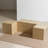 Creative geometric deformation end table