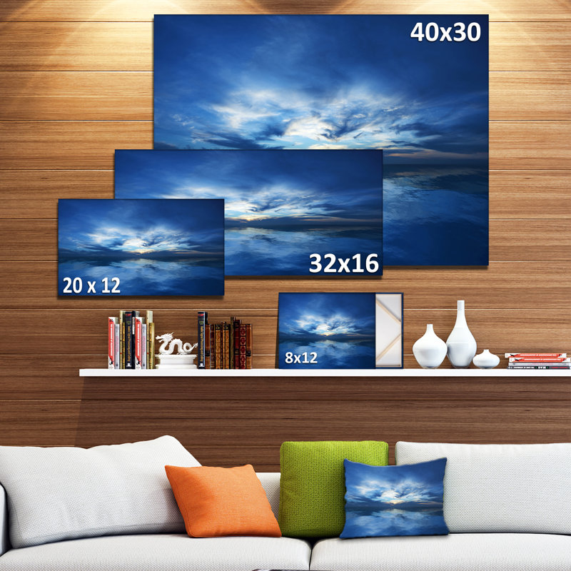 Art mural sur toile, reproduction décorative moderne - composition abstraite contemporaine, H 16 po x l 32 po x P 1 po