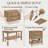 22" Solid Oak Wood Nightstand with 2 Soft-Close Drawers & Open Shelf, Quick 15-Min Assembly, Modern Bedside Table, Wood End Table for Bedroom-1189425138-1176984687