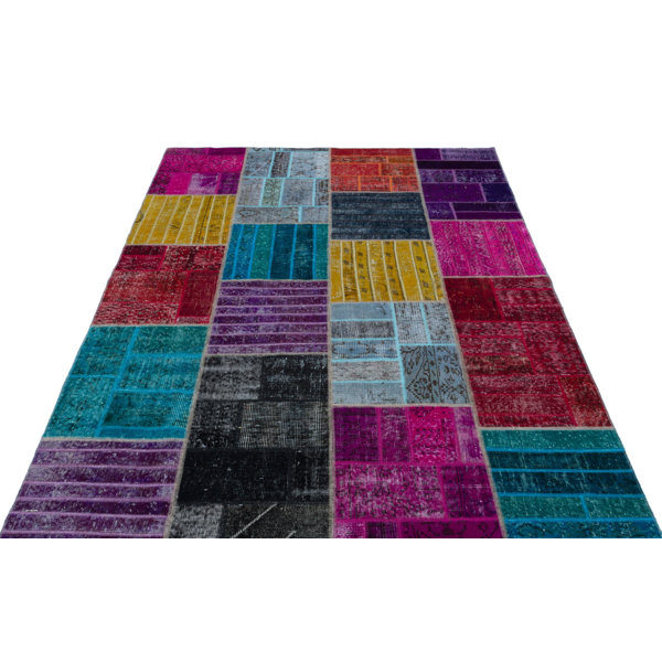 Rug N Carpet Iskece Wool Patchwork Rug | Wayfair