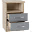Cascio 2 Drawer Bedside Table-1944451579