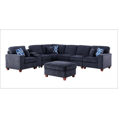 Canapé modulaire avec repose-pieds
