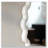 White Scalloped Round Wall Mirror