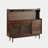 59.06"Solid Wood Pine brown Sideboard
