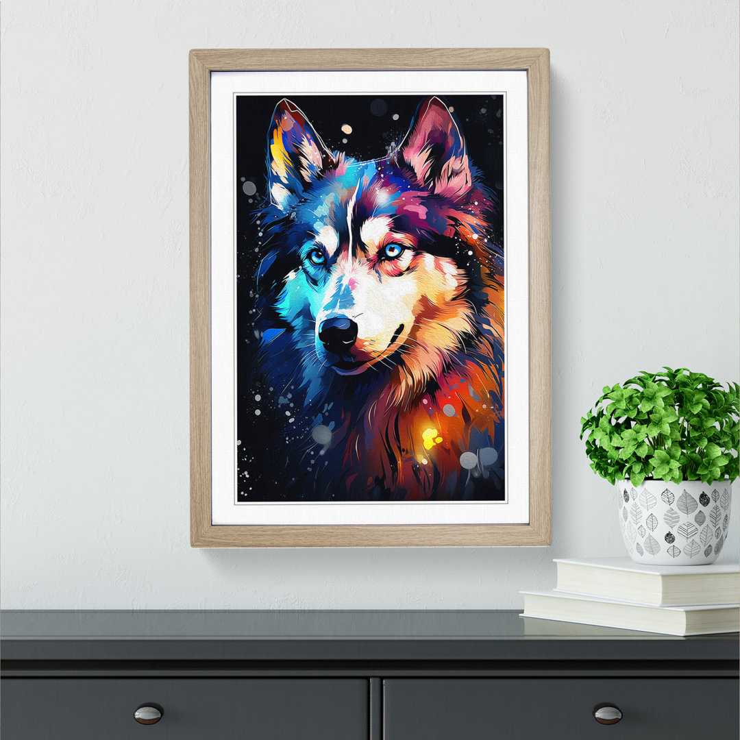 Husky Digital - Single Picture Frame Print on Wood