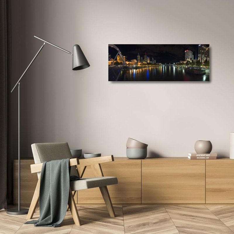 Rivière Yarra, Melbourne, Australie, 9" H x 24" W