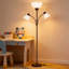 Lampe torchère à intensité variable avec deux lampes de lecture, lampe sur pied de 72 pouces avec 3 ampoules incluses pour le salon, la chambre à coucher ou le bureau